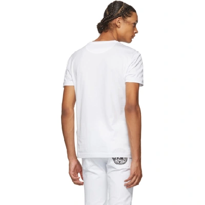 FENDI 白色 LASER PRINT LOGO T 恤