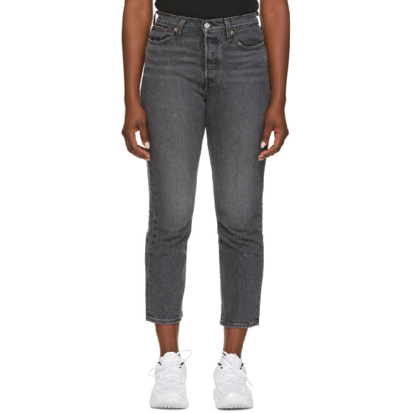 wedgie straight levi's black