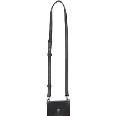 Shop Ami Alexandre Mattiussi Black Mini Box Bag In Black 001