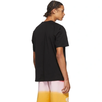 Shop Givenchy Black Glitch Printed T-shirt In 001-black