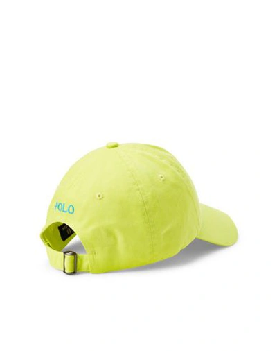Shop Polo Ralph Lauren Hat In Acid Green