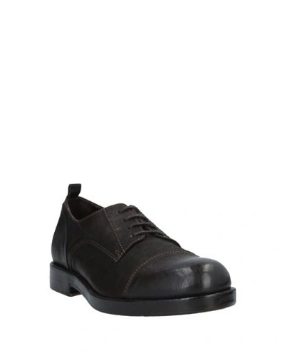 Shop Hundred 100 Lace-up Shoes In Dark Brown