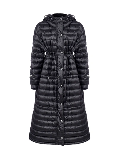Shop Burberry Tenby Hooded Quilted Nylon Down Jacket In Black