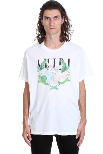 Shop Amiri Loverbirds T-shirt In White Cotton