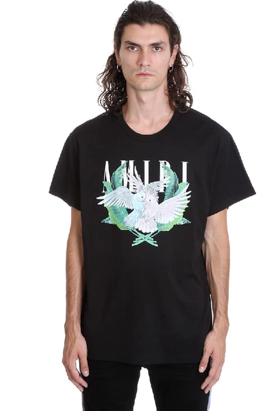 Shop Amiri Loverbirds T-shirt In Black Cotton