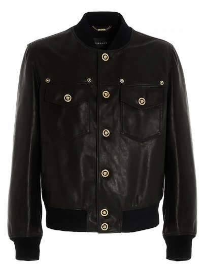 Shop Versace Jacket In Black
