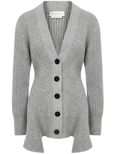 Shop Alexander Mcqueen Cardigan In Grey