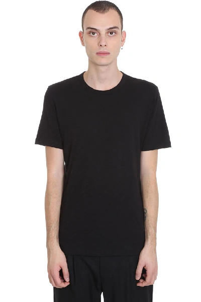 Shop Theory Essential Tee C T-shirt In Black Cotton