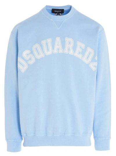 Shop Dsquared2 Sweatshirt In Light Blue
