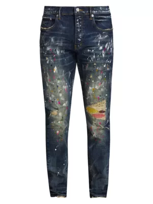 purple brand jeans grey