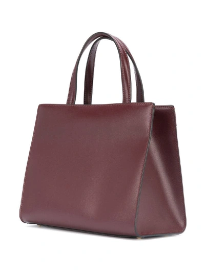 Shop Ferragamo Vara Bow Tote Bag In Red