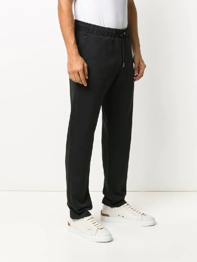 Shop Paul Smith Mid-rise Track Trousers In Black