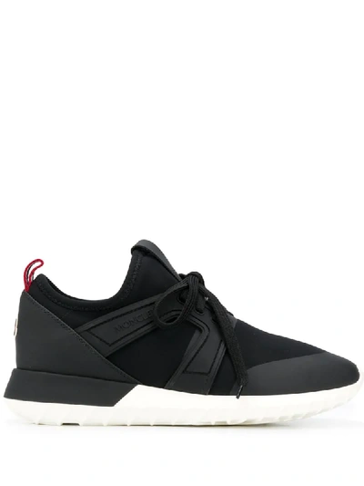 Shop Moncler Emilien Low-top Sneakers In Black