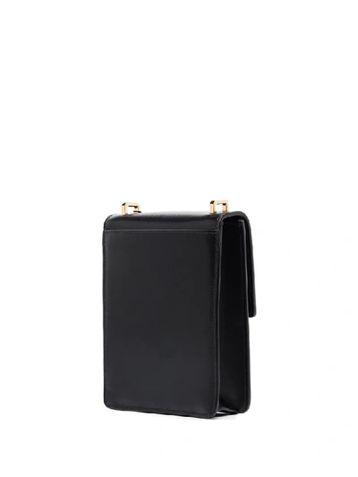 Shop Burberry Valencia Leather Crossbody Bag In Black