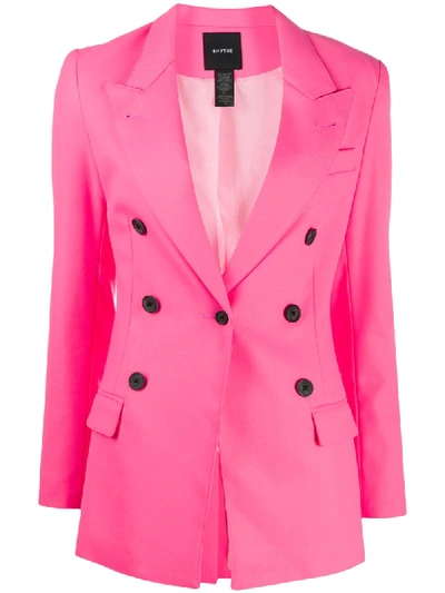 Shop Smythe Not A Double-breasted Blazer In Pink