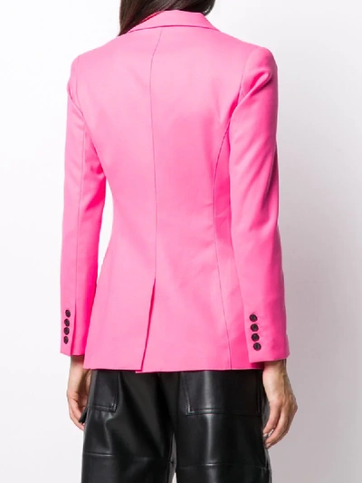 Shop Smythe Not A Double-breasted Blazer In Pink