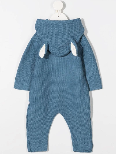 Shop Stella Mccartney Horse Knitted All-in-one In Blue