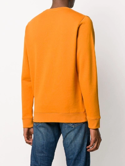 Shop Norse Projects Crew Neck Sweatshirt In Orange