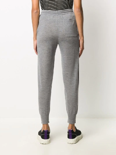 Shop Markus Lupfer Lara Lip-sequin Knitted Trousers In Grey