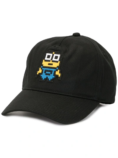 Shop Mostly Heard Rarely Seen 8-bit Minion Embroidered Cap In Black