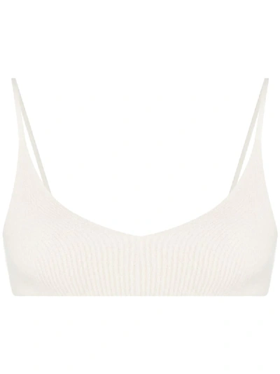 Shop Jacquemus 'valensole' Bandeau-top In White