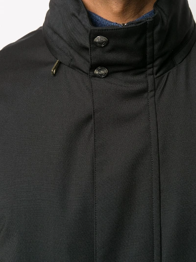 Shop Paul Smith Single Breasted Raincoat In Black