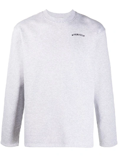 Shop Fiorucci Crewneck Sweatshirt In Grey