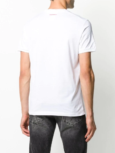 Shop Dsquared2 Canada Graphic Cotton T-shirt In White