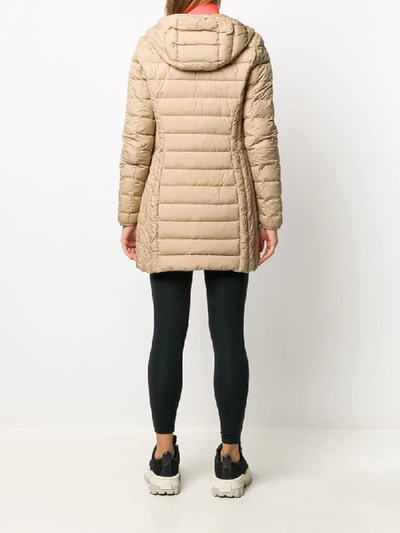 Shop Parajumpers Irene Zipped Coat In Neutrals