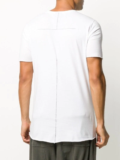Shop Thom Krom Raw Hem Short-sleeved T-shirt In White