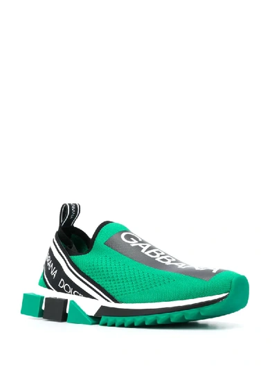 Shop Dolce & Gabbana Sorrento Low-top Sneakers In Green