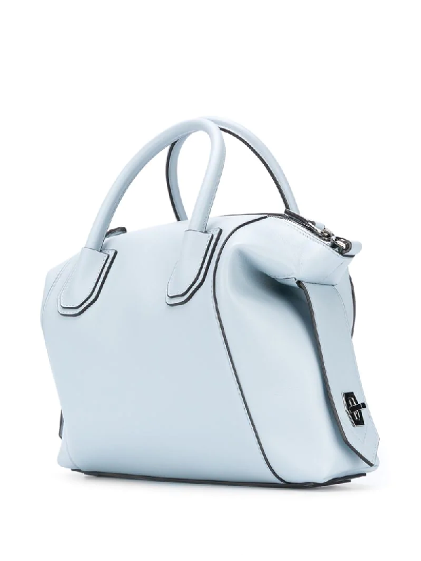 Givenchy Antigona Soft Small Leather Tote Bag In Blue | ModeSens