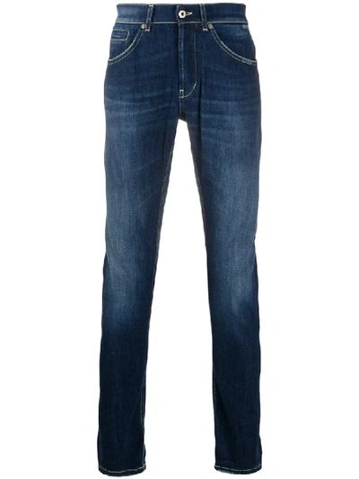 Shop Dondup George Mid-rise Skinny Jeans In Blue
