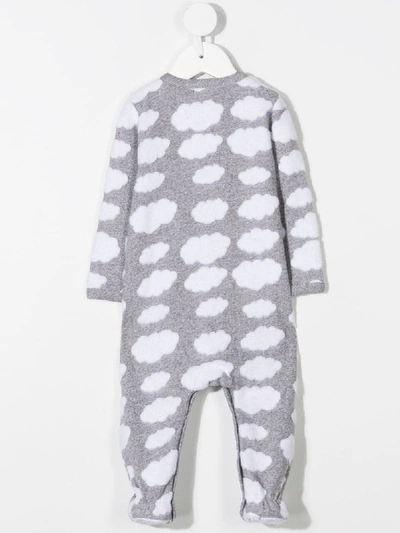 Shop Moschino Cloud Print Pajamas In Grey