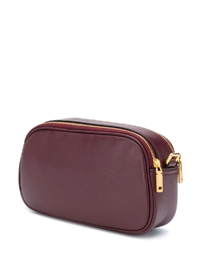 Shop Bally Leather Crossbody Bag In Red