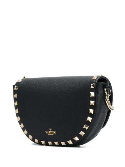 Shop Valentino Rockstud Crossbody Bag In Black