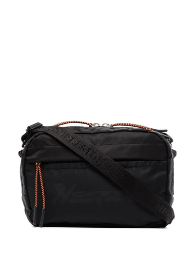 Shop Heron Preston Logo-appliqued Cross Body Bag In Black