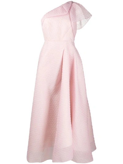 Shop Roland Mouret Ostuni Dress In Pink