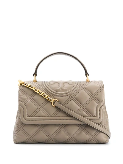 Tory Burch Fleming Soft Top handle Satchel In Grey ModeSens