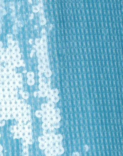 Shop Alberta Ferretti Woman Mini Skirt Azure Size 6 Acetate, Cupro, Cotton, Polyamide In Blue