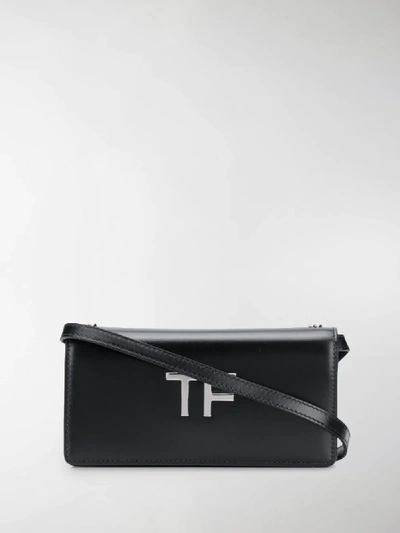 Shop Tom Ford Box Palmellato Mini Bag In Black