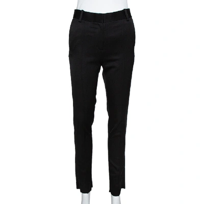 Pre-owned Celine Black Wool Tailored Trousers S
