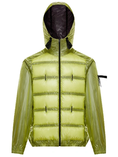Shop Moncler Genius Hiles Hooded Jacket In Yellow