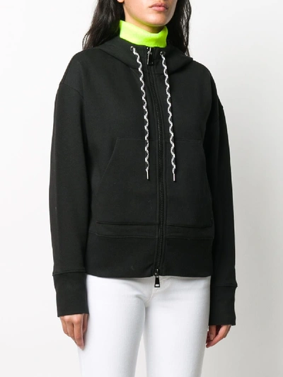 Shop Moncler Cotton Hoodie In Black