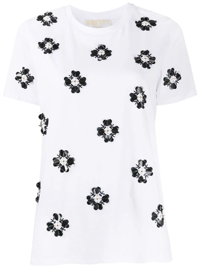 Shop Michael Michael Kors Cotton T-shirt In White