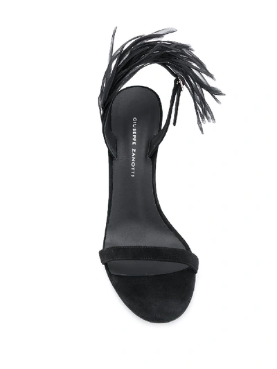 Shop Giuseppe Zanotti Crazyhorse Leather Sandals