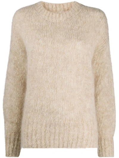 Shop Isabel Marant Wool Sweater In Beige