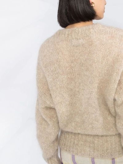 Shop Isabel Marant Wool Sweater In Beige