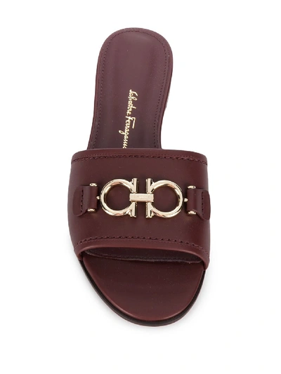 Shop Ferragamo Rhodes Leather Sandals