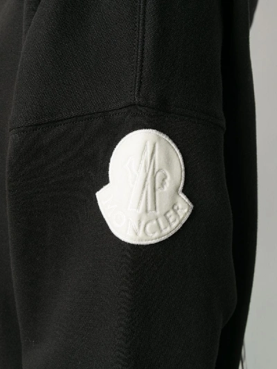 Shop Moncler Cotton Hoodie In Black